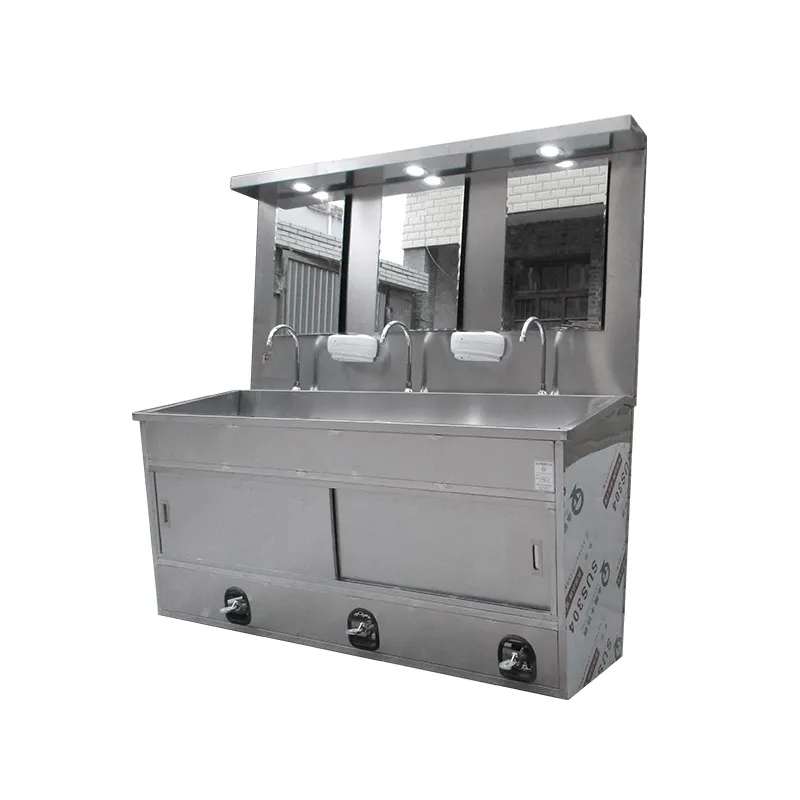 CSD-SR3A Three Station Stainless Steel Medical Hand Sink
