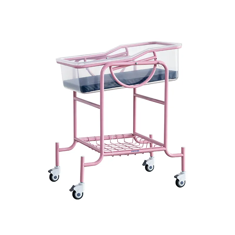 MK-B07 Pink Hospital Bassinet